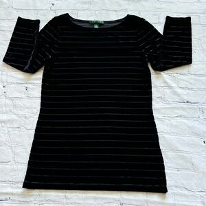 Ralph Lauren Black Velvet Tunic